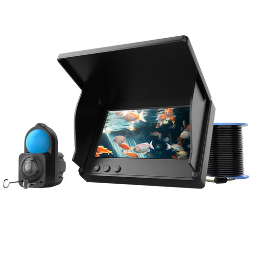 Portable Fish Depth Finder Water Handheld   LCD Fish Finder Underwater 120° Fishing Camera With Night Vision
