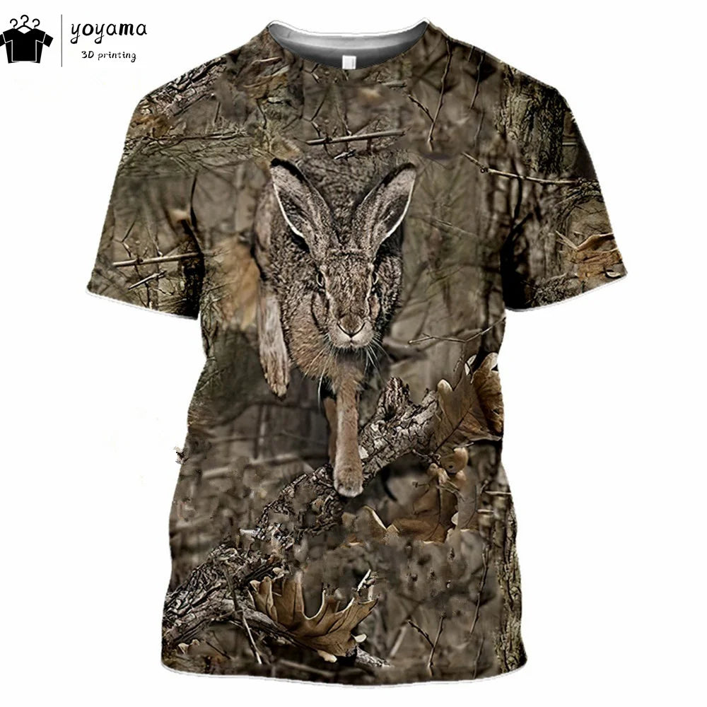 T shirts Animal Print Men's Clothing Fashion Street Pullover Short Sleeve Tees Summer Men's Clothing