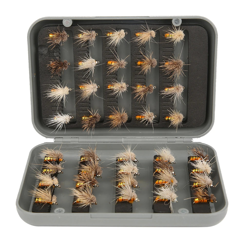 Fly Lure, 40pcs Fly Fishing Lure Artificial Bait Fly Lures Insect Lures with Hook