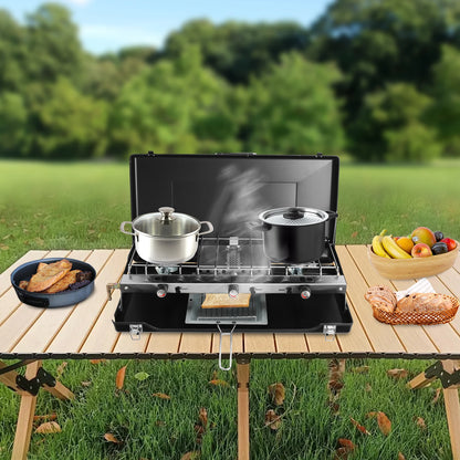 [Outdoor Campfire Grill] 3-Burner Durable