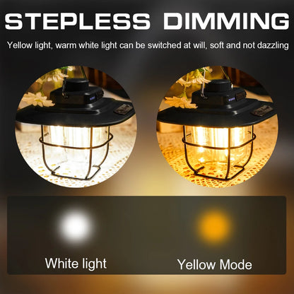Outdoor Lighting Portable Light  Lantern Rechargeable Multi Functional Outdoor Camping Light LED Camping Equipment