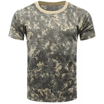 Men's Camo 3d Printed Shirt Outdoor Sports Casual Comfortable Clothing