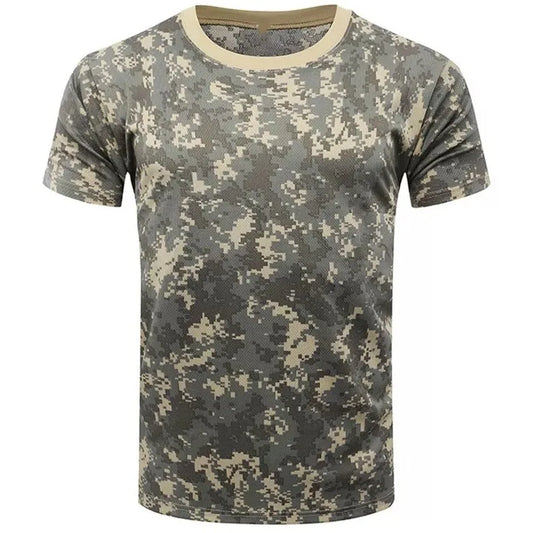 Men's Camo 3d Printed Shirt Outdoor Sports Casual Comfortable Clothing