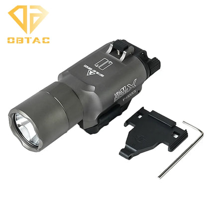 Metal Flashlight Strobe Scout Light Hunting Weapon Scout Light Fit 20mm Rail