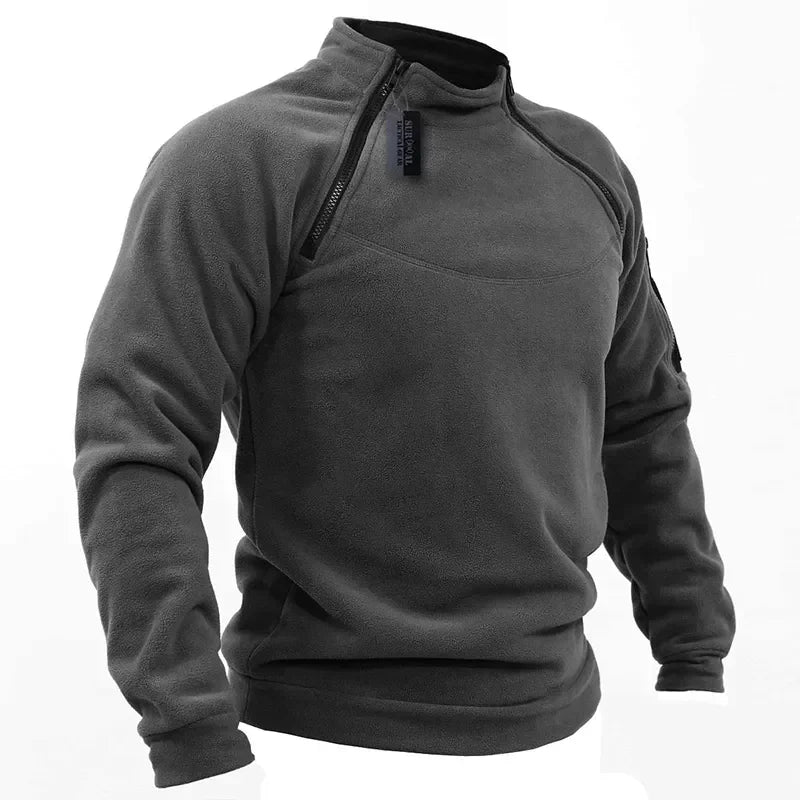 Outdoor Polar Fleece Jacket Hunting Clothes Warm Zipper Pullover Man Windproof Coat