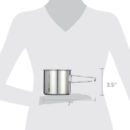 Lightweight Durable 1 Person Camping Table Set Stainless Steel Cutlery Plate Cup