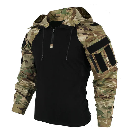 Military Combat T-Shirt Men Tactical Shirt  Camping Hunting Clothing
