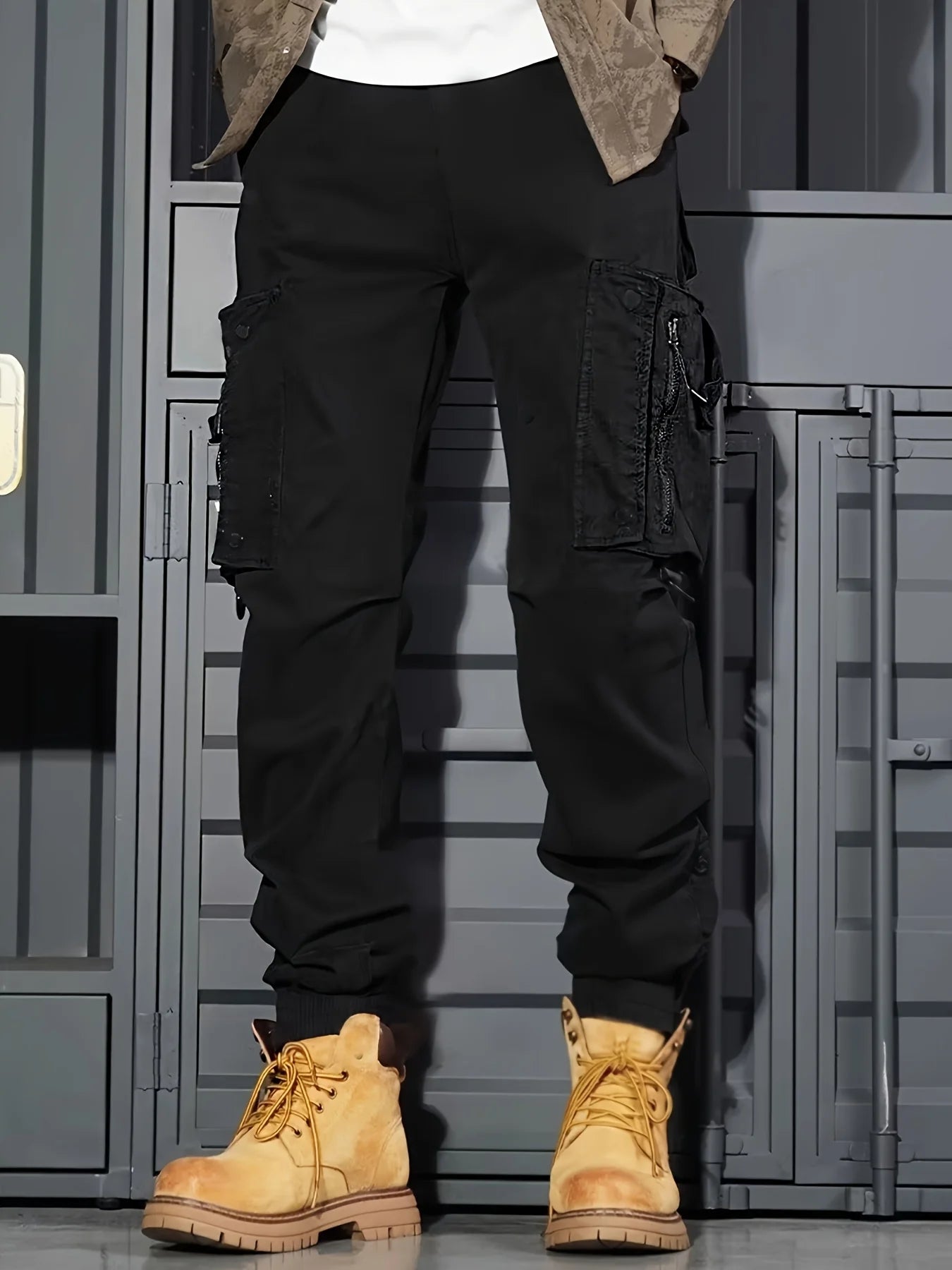 New Casual Pant Cargo Trousers Streetwear Wide Leg Sweatpant High Street Trendy Loose Versatile Straight Casual Pants