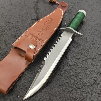 EDC outdoor self - defense knife, outdoor high - hardness survival knife, camping and mountaineering knife