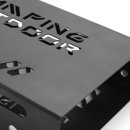 Folding Camping Hanging Rack Shelf Top Plate With Hook Triangle Storage Hanger Picnic Camping Cookware Pot Pan Hanging Rack