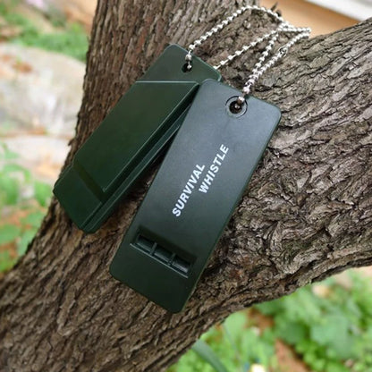 Keychain Whistle Tool Portable Frequency Whistle High Decibel Rescue Signaling First Aid Tool for Hiking Camping Mountaineering