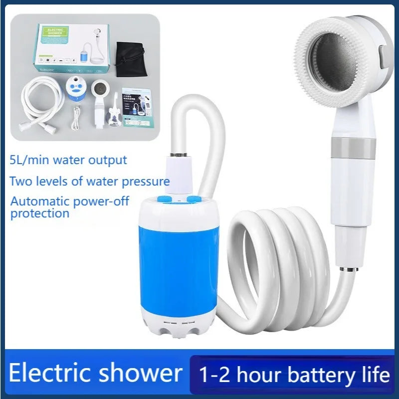 Rechargeable Electric Shower wit , Camping Wireless Shower