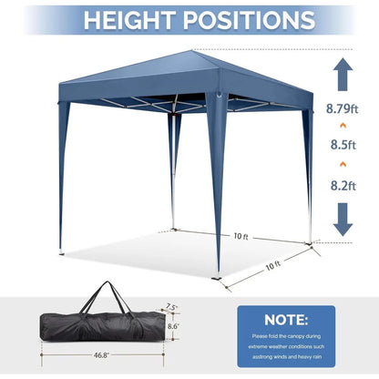 10x10 Pop Up Canopy Tent with Sidewalls
