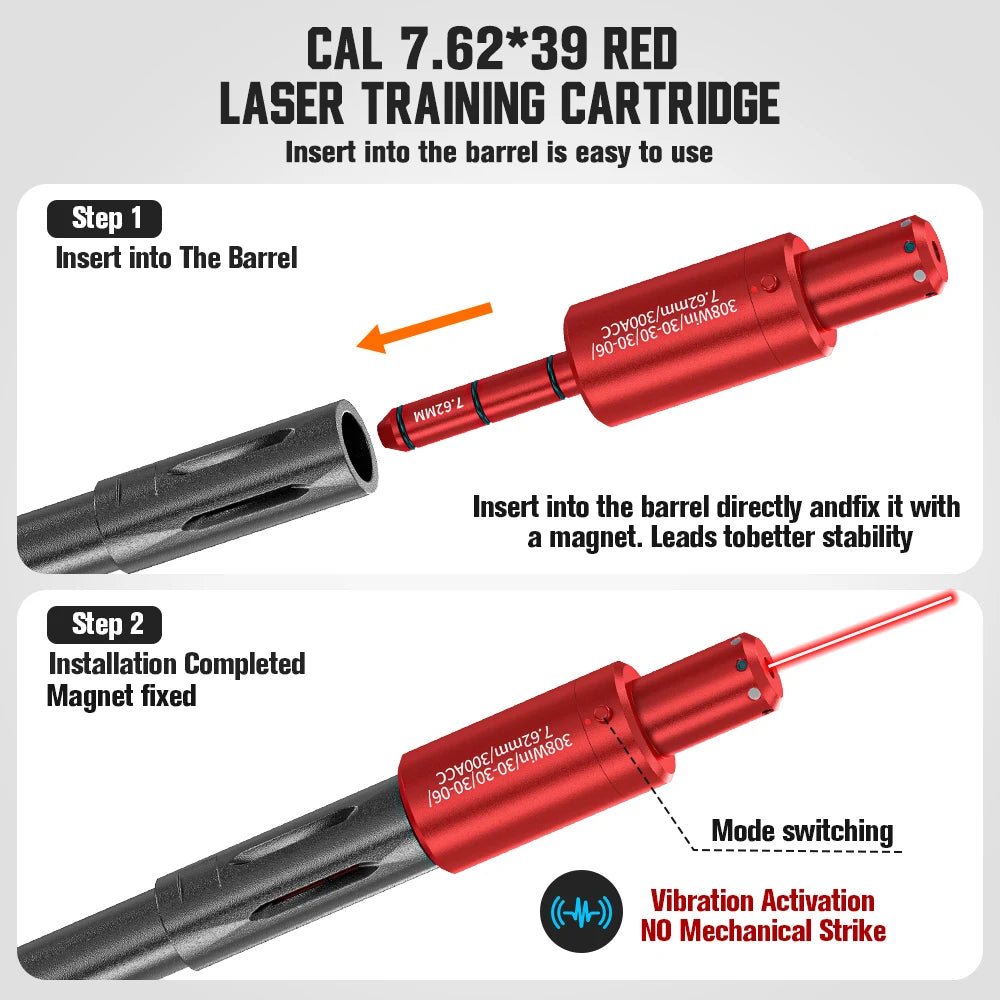300ACC dual-purpose magnetic suction laser training bullet