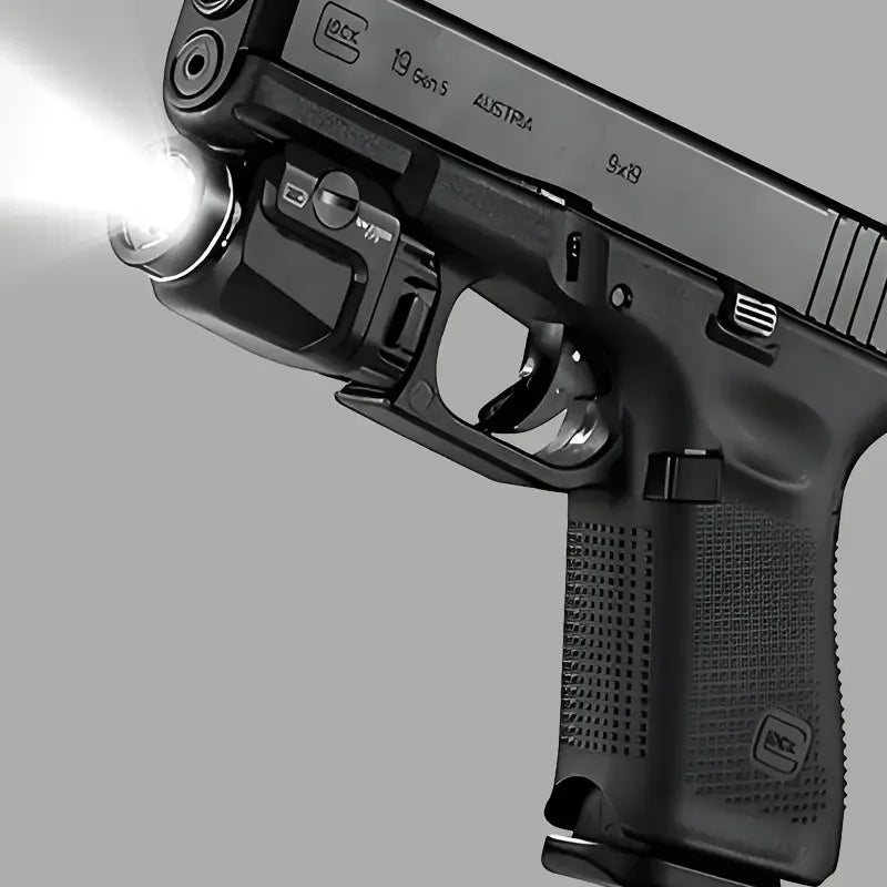 Compact Tactical Weapon Light, Includes High, Low Paddle Switches and Key Kit, Black