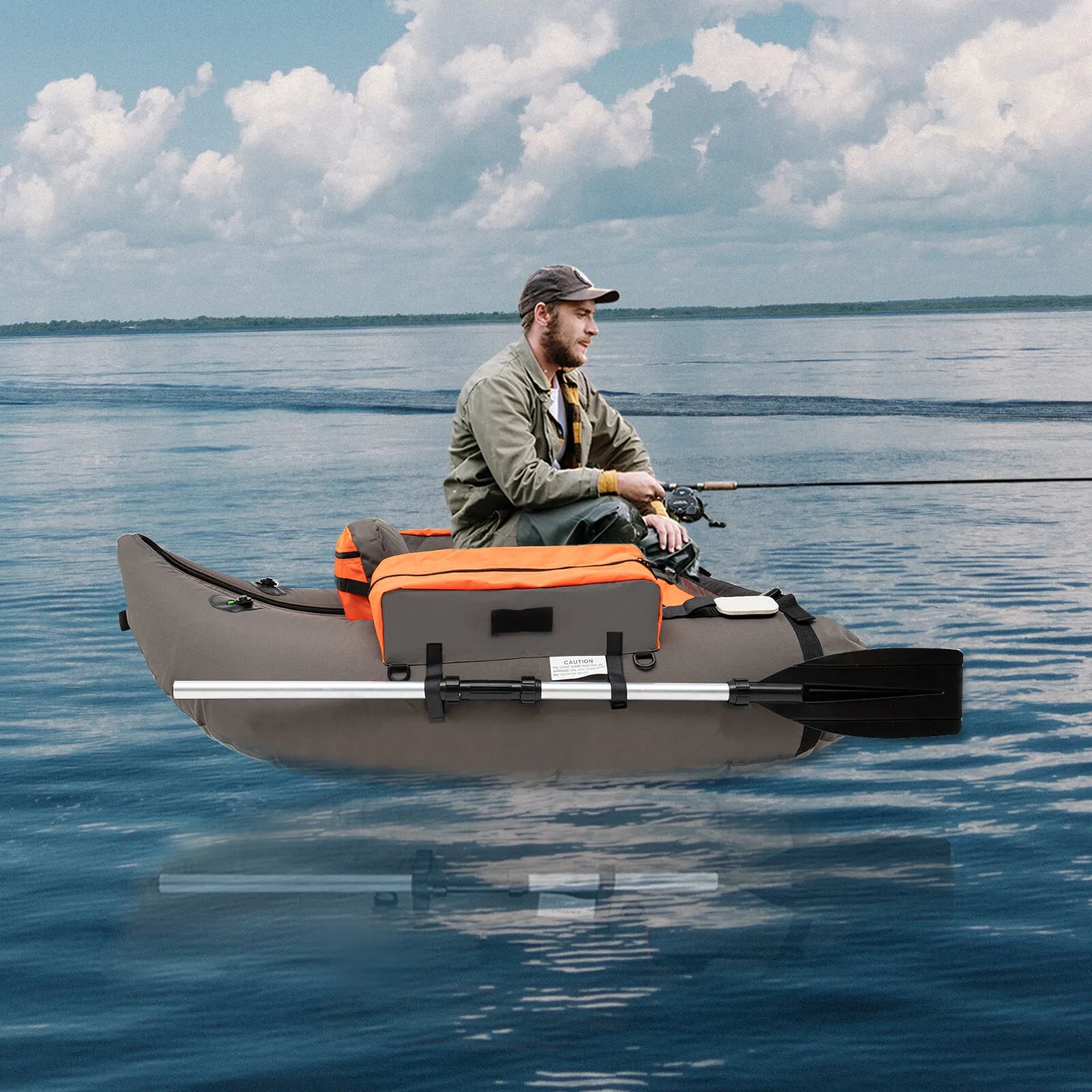Fishing Boat Outdoor Fishing Boat Inflatable Fishing Boat Breathable Waterproof and Tear-Resistant