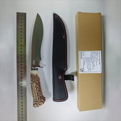 Kitchen Outdoor Multi-purpose Knife  Stainless Steel Hunting Knife with Nylon Knife Sheath