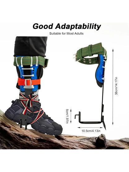 Tree Pole Climbing Spike Set Adjustable Stainless Steel Tree Pole Climbing Equipment for Outdoor Jungle Survival Fruit Picking