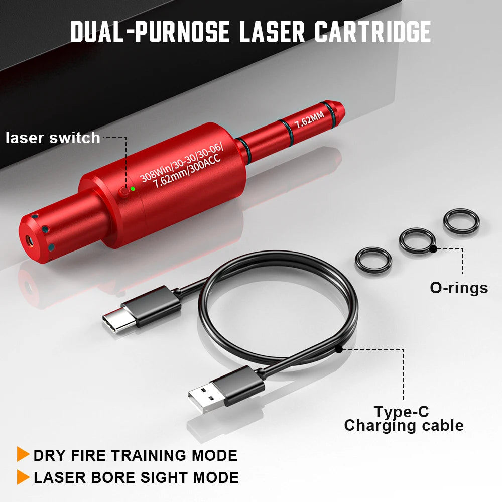 300ACC dual-purpose magnetic suction laser training bullet