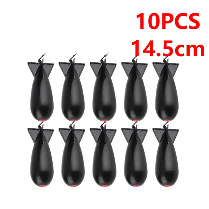 Carp Fishing Rocket Feeder Bomb Float Lure Bait Holder Container Pellet Feeders Position Fishing Accessories