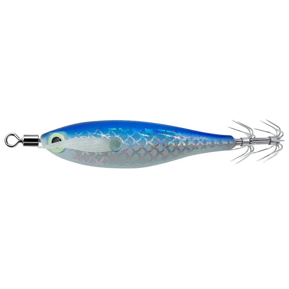 Luminous Squid Hook Cuttlefish Attracting Lure Double Hook Glow In The Dark Squid Bait Fake Octopus Bait for Octopus Squid