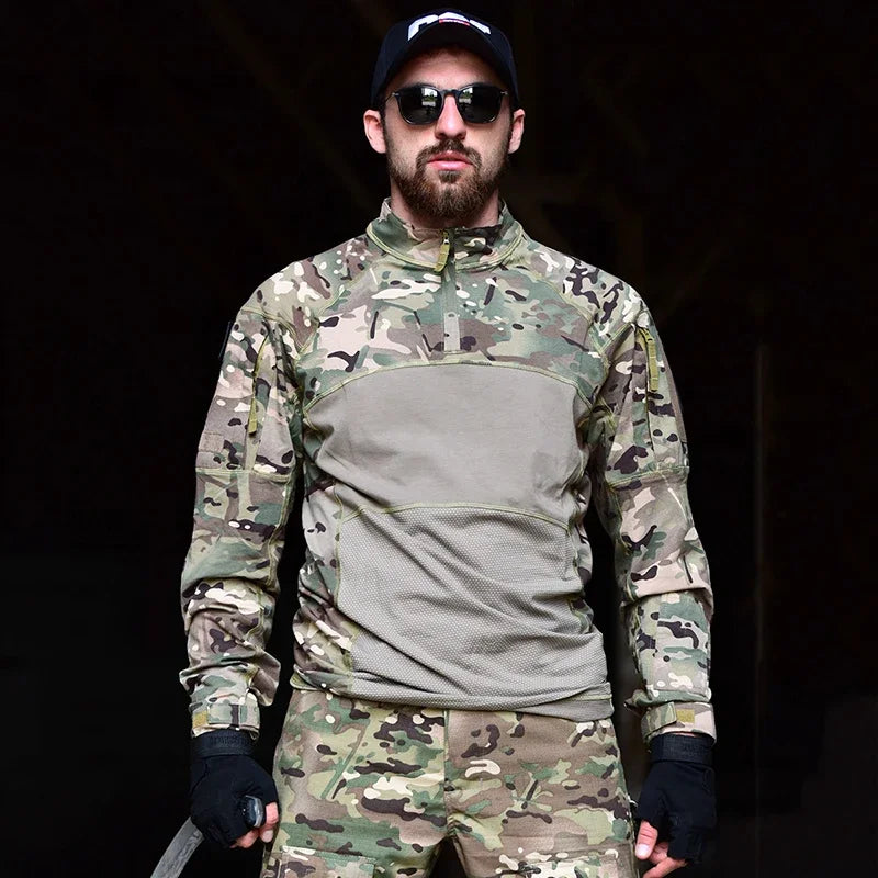 Men's Camouflage Hunting Combat T Shirt