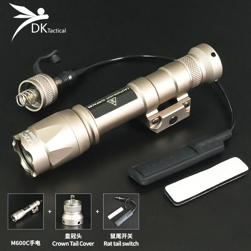 US Warehouse Tactical SF X300 X300U M600C M300 Flashlight Hunting Weapon Scout Light Airsoft Lamp Accessories Fit 20mm Rail