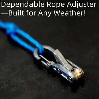 Rope Tension Adjuster Wear Resist Stainless Steel Rope Control Climbing
