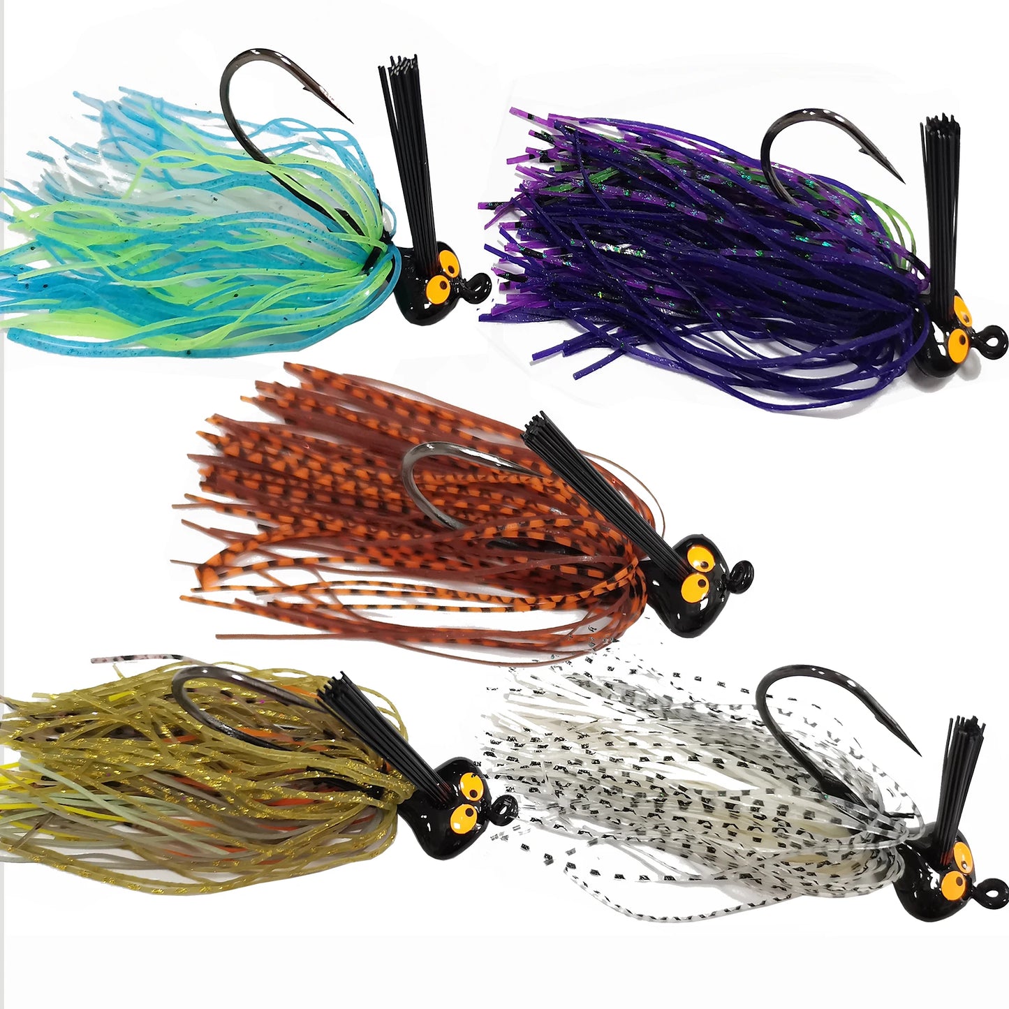 15pcs Bass Fishing Jigs Bass Fishing Lures