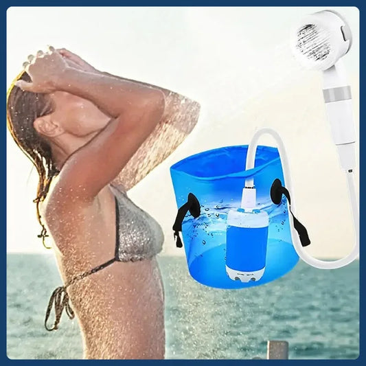 Rechargeable Electric Shower wit , Camping Wireless Shower