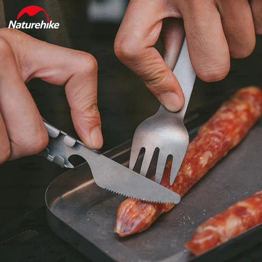Titanium Camping Supplies Knife/Fork/Spoon 3-In-1