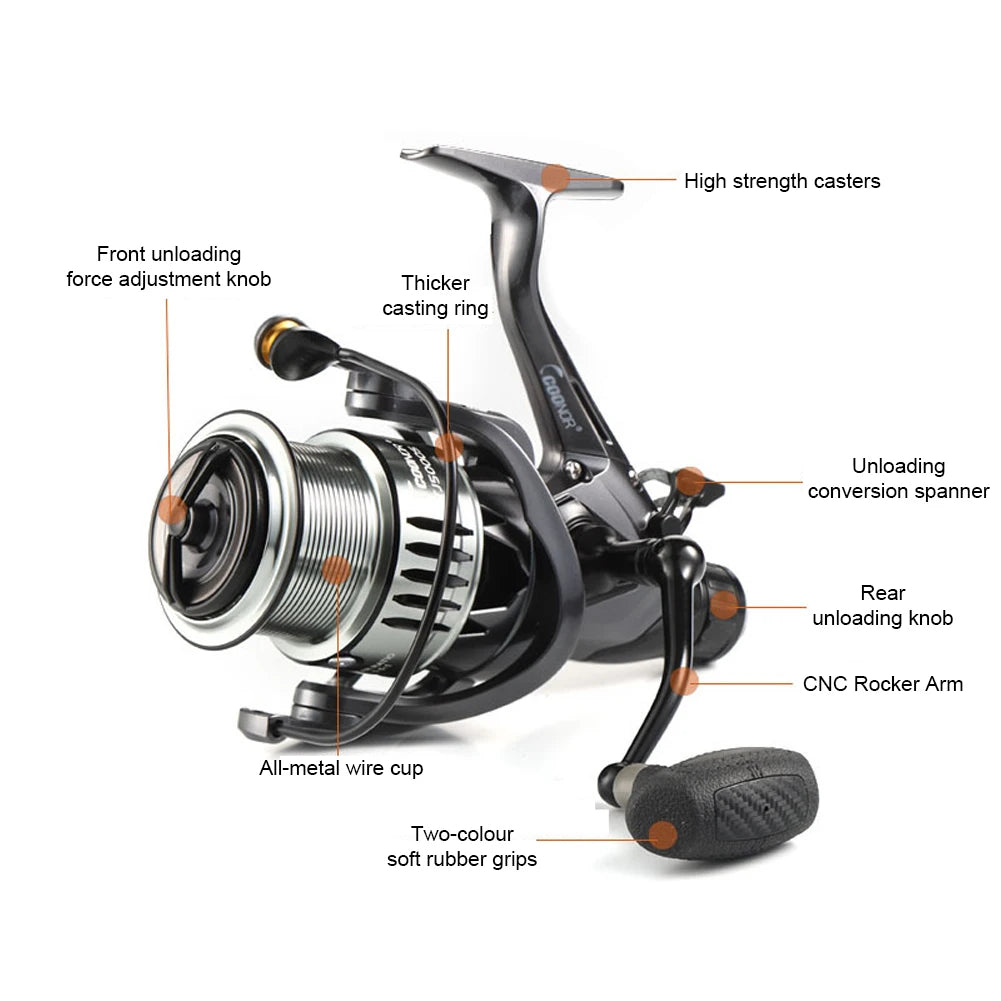 Spinning Fishing Reel Metal Fishing Reel Spool Fishing Reel Carp Fishing Reel Carp Fishing Accessory