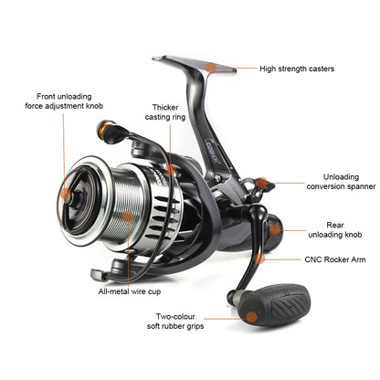 Spinning Fishing Reel Metal Fishing Reel Spool Fishing Reel Carp Fishing Reel Carp Fishing Accessory
