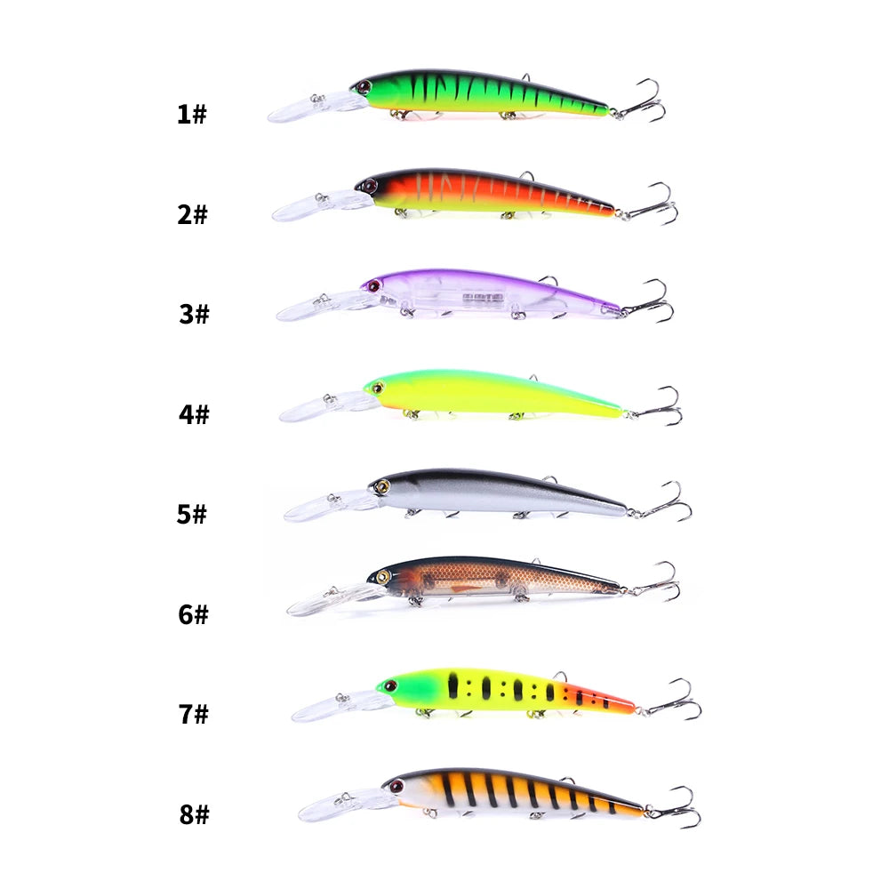 16.5cm 21g 6# Hook Deep Diving Large Minnow Wobbler Lure Artificial Hard Bait Crankbait Bass Pike Walleye Perch Fishing Gear