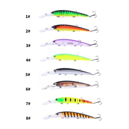 16.5cm 21g 6# Hook Deep Diving Large Minnow Wobbler Lure Artificial Hard Bait Crankbait Bass Pike Walleye Perch Fishing Gear