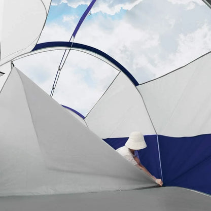 Tent 8 Person Camping Tents, Weather Resistant Family Tent, 5 Large Mesh Windows, Double Layer, Divided Curtain for Separated R