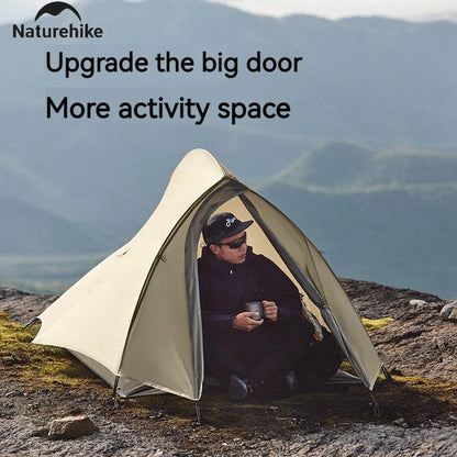Naturehike Cloud Up Pro Tent 1/2 Person 20D Nylon Double Layers Lightweight Hiking Waterproof Quick Build Travel Tent Breathable