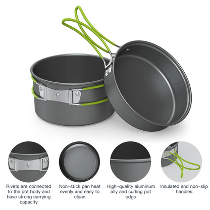 Portable Outdoor Tableware Camping Cookware