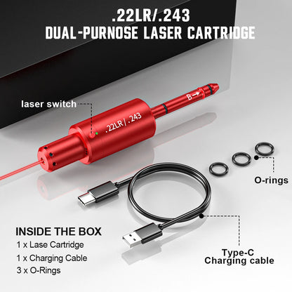 22LR dual-purpose magnetic suction laser training bullet, red dot laser training bullet,