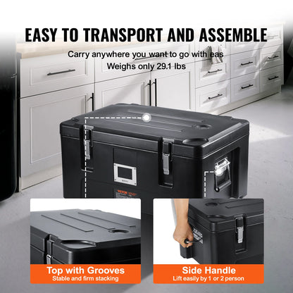 Hot Box with 3 Stainless Steel Pans Top Load Food Warmer