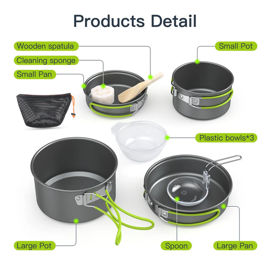 Portable Outdoor Tableware Camping Cookware