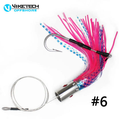 Offshore Stainless Steel Trolling Lures 9.4" Big Game Fishing Lure  9/0 Single Hookset