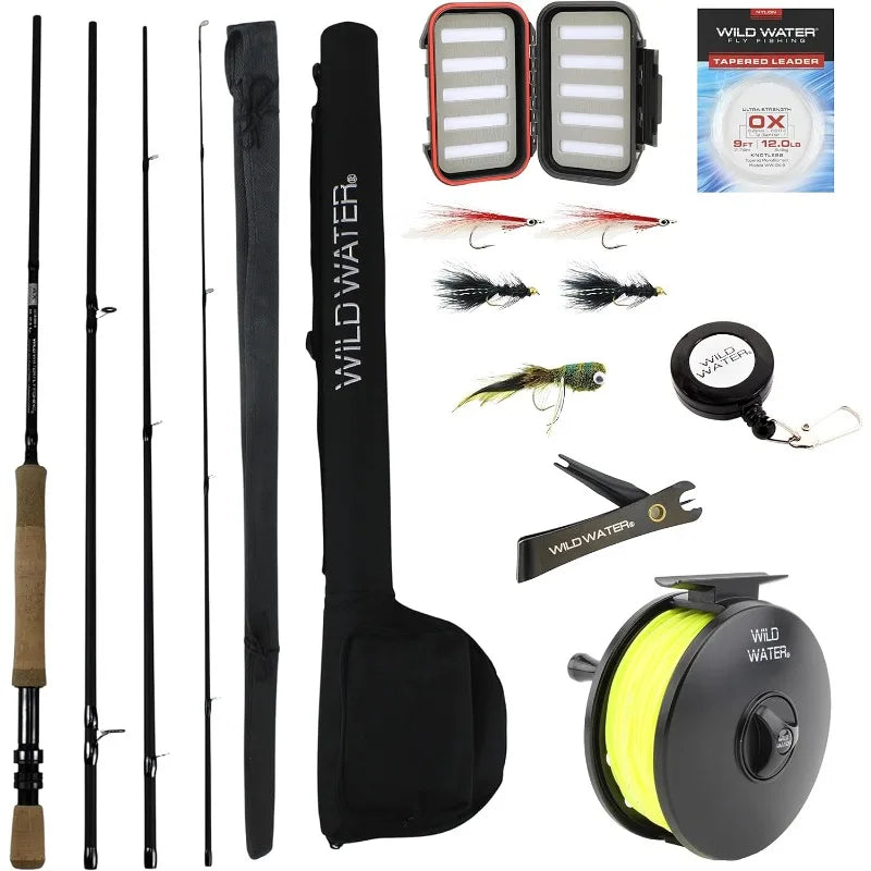 Fly Rod Complete Fly Fishing Rod and Reel Combo Starter Package