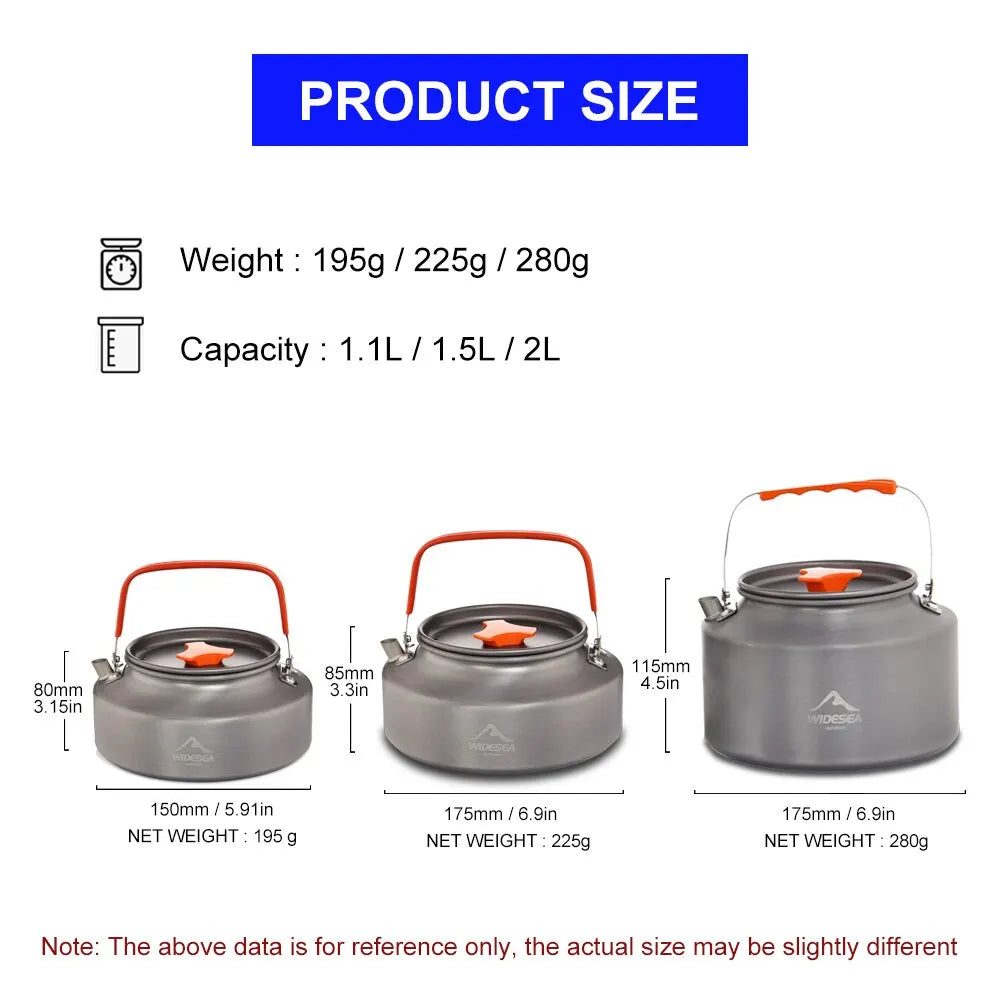 Camping Water Kettle Outdoor Coffee Kettle Tableware