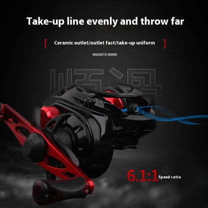 GW Sulong Drip Wheel Road Yahai Fishing Wheel Bearing Magnetic Brake Fishing Line Wheel Blackening Universal Wheel