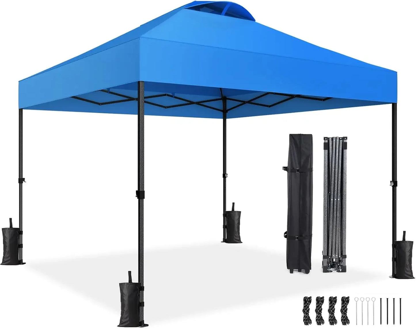 10x10ft 1-Person Setup Pop Up Canopy Tent