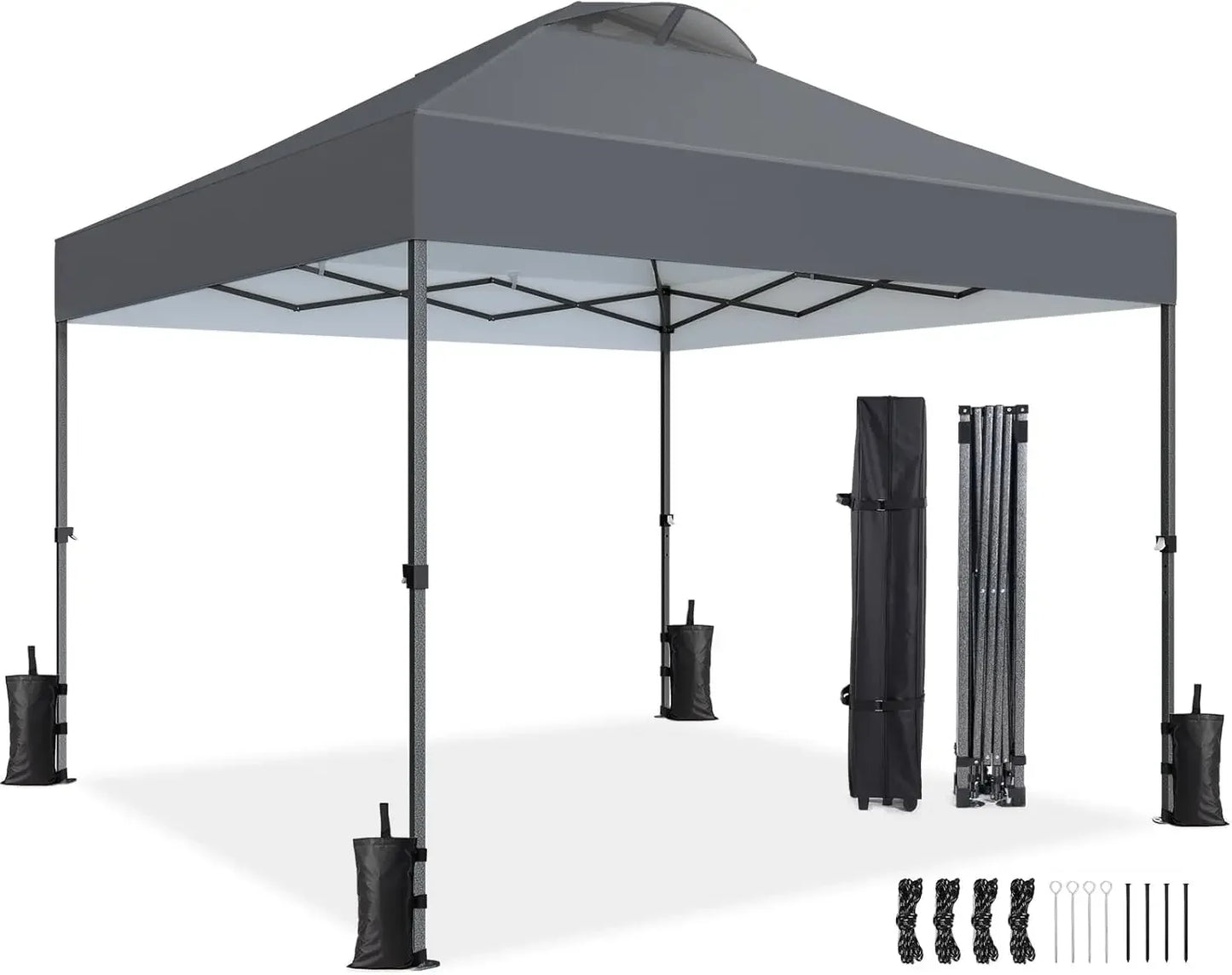 10x10ft 1-Person Setup Pop Up Canopy Tent