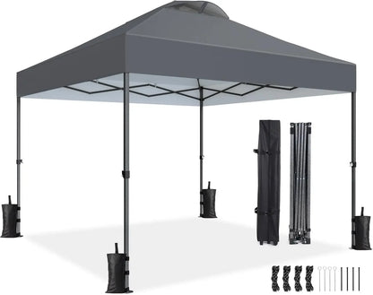 10x10ft 1-Person Setup Pop Up Canopy Tent