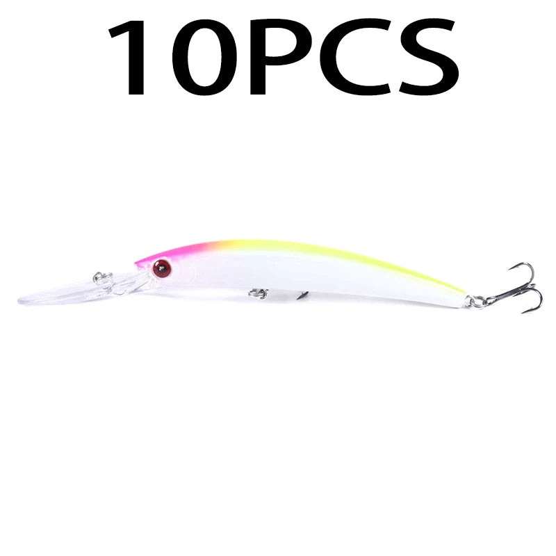 HENGJIA 1pcs 15cm 15g  Deep Diving Jerkbait Artificial Hard Bait Fishing Wobblers Minnow Lure for Bass Pike Carp Fishing  Tackle