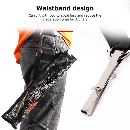 Portable Waist Hanging Archery Arrows  Pouch Outdoor Accessories for Hunting